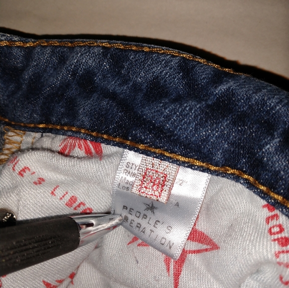 People's liberation jeans size 28 gently used - Picture 5 of 13